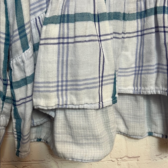 Express Plaid Peplum Ruffle Top - Picture 5 of 11